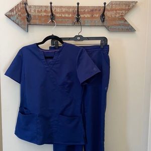 Healing Hands Scrub Set - Navy Blue